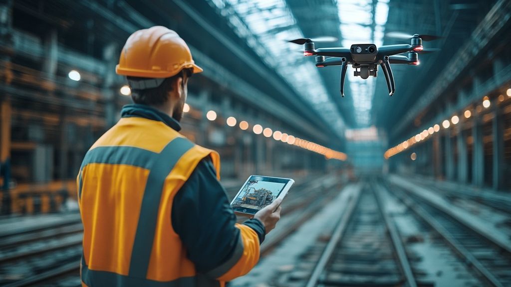 Comment les drones révolutionnent le transport ferroviaire